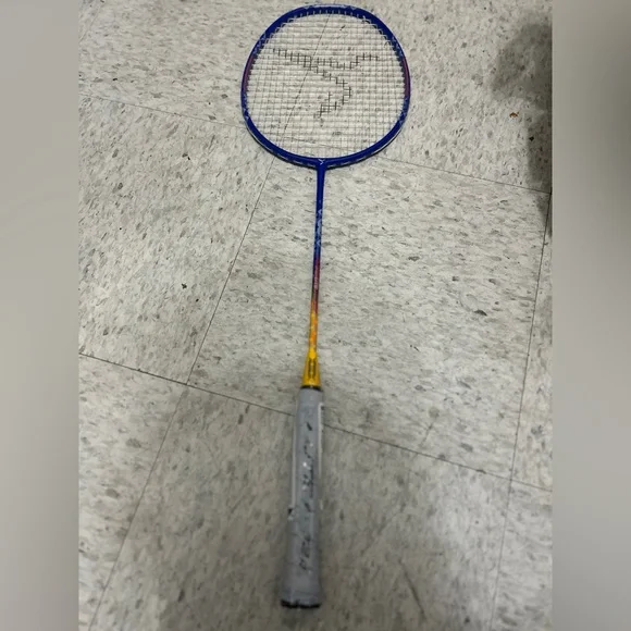 Blue and Yellow Badminton Racket - Picture 3 of 5